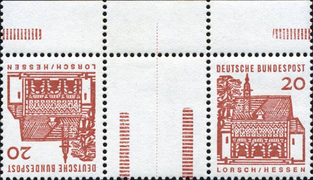 Bund ZDR KZ4.4 ** Oberrand, beide Strl stark verkürzt