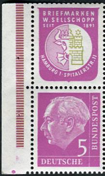 Bund ZDR S 41 ** Seitenrand links wie RLV IV