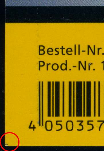 FB032 ** Schnittmarkierung DS,re,u,w