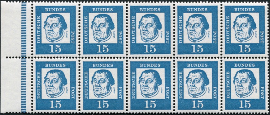 H-Blatt 13 RLV I ** mit 8 ZL + Markierungsstrich