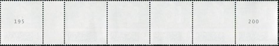 0,70€, Mi.Nr.3670 I **  200er Rolle RA 6er Streifen, 1x EAN Code,