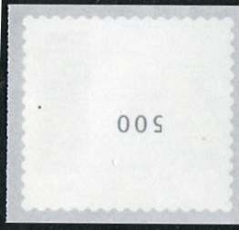 RA_1_nr500.jpg_1 0,45€, Mi. Nr. 3713 **, 500er Rolle RA 1 Nr. kopfstehend