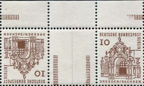 Berlin Zdr KZ 2b.3 ** Oberrand dgz, beide Strl stark verkürzt