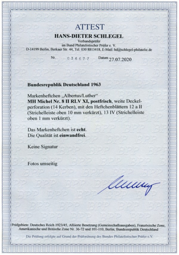 MH 8 II RLV XI **, mit FA Schlegel