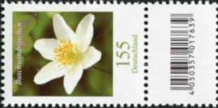 bu155_3472_sz1a_200er4.jpg_1 1,55€, Mi.Nr.3472 **  200er Rolle SZ1 mit 1 stelliger Nr. ungerade, EAN Code A, Nr. Typ 2