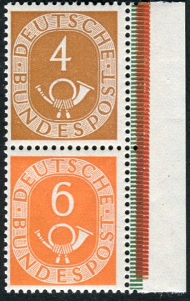 Bund ZDR S1 ** mit Rand rechts