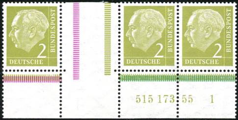 Bund ZDR WZ 10 + 177xWv ** Unterrand mit HAN 515 173 55 1