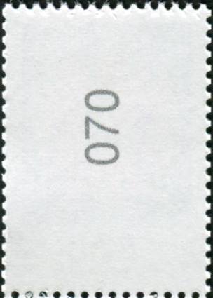 2.70€, Mi.Nr.3475II  ** 200er Rolle, EAN Code C, Nr. Typ 3, 3er Streifen mit gerader 3stelliger Nr.