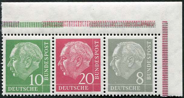 Bund ZDR ER W22 X ** Eckrand oben rechts