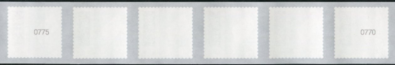 1,00€, Mi.Nr.3653 II **, 6er Streifen mit 3-3stelliger Nr., 5000er Rolle
