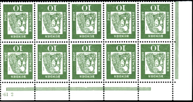 H-Blatt 11 B **, RLV IVb, Eckrand aus MHB mit Teil-HAN