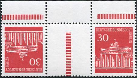 Berlin Zdr KZ 3b.5 ** Unterrand, Strl bis Höhe T B