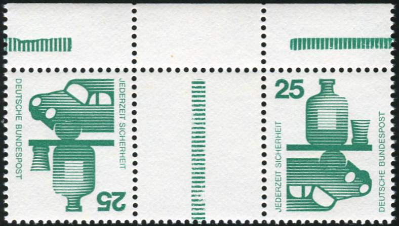 Bund ZDR KZ8.6 **Oberrand, Strl bis etwa Oberkante Wertziffer 25