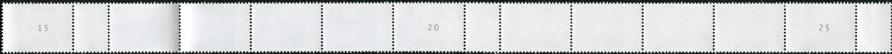 0,30€, Mi.Nr.3509 **  100er Rolle 11er Streifen 3x EAN Code B, 2-2-2stellig Nr. Typ 2, u-g-u