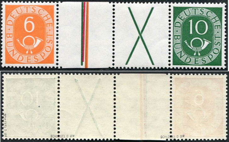 Bund ZDR WZ4 ** unten ohne Rand