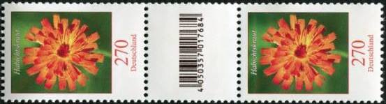 2.70€, Mi.Nr.3475II ** 200er Rolle, EAN Code C,Nr. Typ 3, SZ2, RE 005