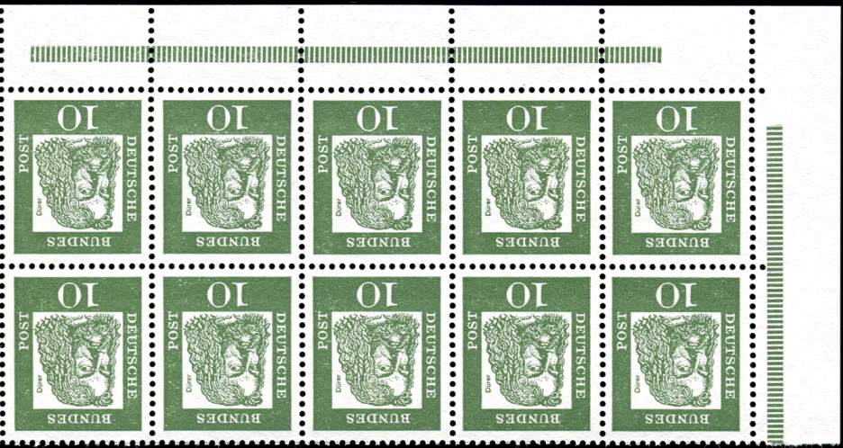 H-Blatt 11 B **, RLV V, Eckrand aus MHB6