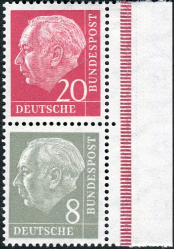 Bund ZDR S51 X ** mit Seitenrand Strl. durchgehend
