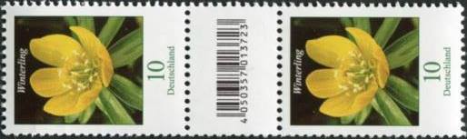 bu010_3114_sz2a_200er1.jpg_1 0,10€, Mi.Nr.3314 **  200er Rolle SZ2 mit 1 stelliger Nr. ungerade, EAN Code A, Nr. Typ 2