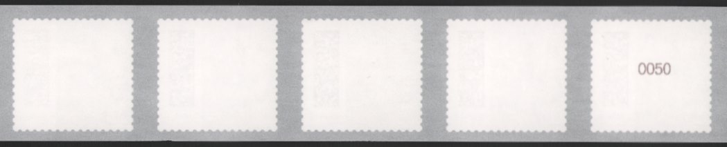 1,60€, Mi. Nr. 3654IV **, 5er Streifen (00) 2stelliger Nr., gerade ,5000er Rolle
