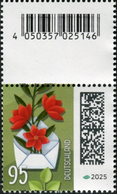 0,95€, Mi.Nr.3898 **  SZ3 ohne Nr. , EAN Code