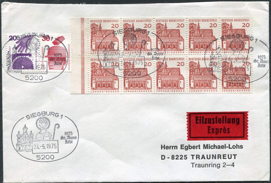 H-Blatt 16 RLV I  auf Brief portogerecht  mit Ankunftstempel