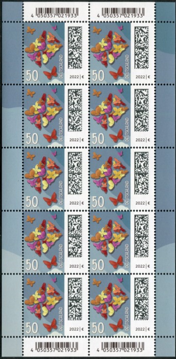 50Cent Welt der Briefe 10er Bogen, Druck Royal Johan Enschedé ( RJE ) 50Cent Welt der Briefe 10er Bogen, Druck Royal Johan Enschedé ( RJE )