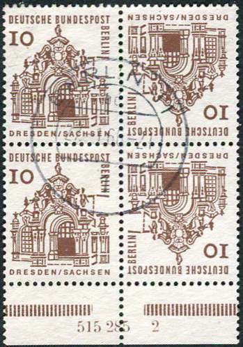 Berlin Zdr K4b gestempelt, Unterrand dgz, HAN 515 285 2