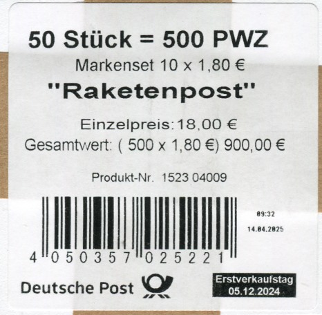 FB 143 I, 50iger Label,  Druck  GDL