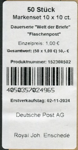 FB 138 III Label mit DMC Code, Prod. Nr. 1523 08502  Druck RJE