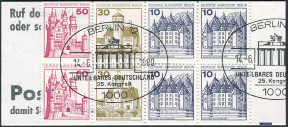 MH 10ba So-Stempel unteilbares Deutschland
