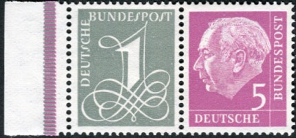 Bund ZDR W17 YI ** Rand mit  RLV IV