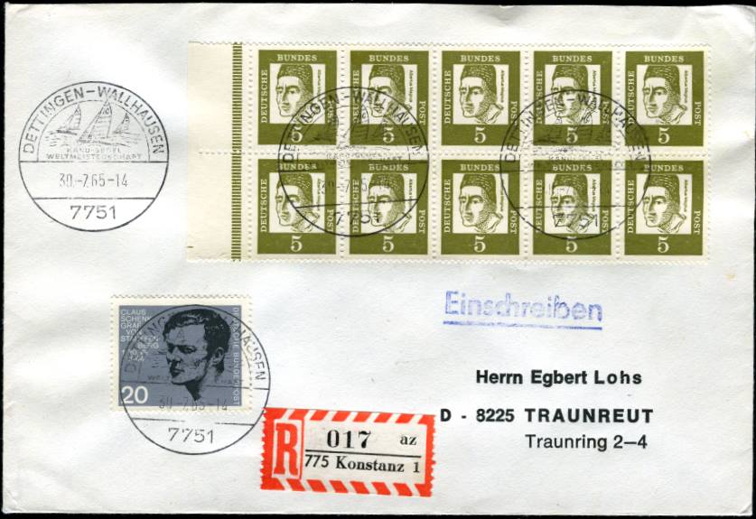 H-Blatt 12a RLV I 8ZL Brief