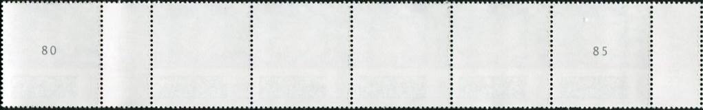 0,15€, Mi.Nr.3843 ** ,6er Streifen 2x EAN Code, 2-2stellig Nr.
