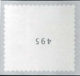 0,48€, Mi.Nr.3743 ** 500er Rolle Einzelmarke Nr. kopfstehend, 3stellig ungerade
