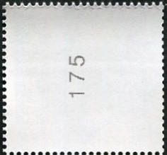 0,10€, Mi.Nr.3723 K ** Einzelmarke mit 3stelliger ungerader  Nr. , DMC-Code kopfstehend