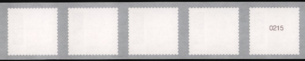 1,60€, Mi. Nr. 3654IV **, 5er Streifen (0) 3stelliger Nr., ungerade ,5000er Rolle