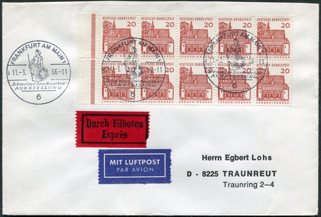 H-Blatt 16 RLV I  auf Brief portogerecht