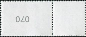 2.70€, Mi.Nr. 3475II  ** 200er Rolle, EAN Code C, Nr. Type 3, SZ1, Nr. 3 stellig gerade