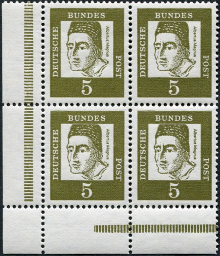 Bund ZDR ER 9.3 ** unten links 4er Block, aus MHB 515 135 1, Strl siehe RLV VIa