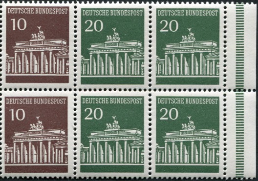 H-Blatt 18 ** mit Rand rechts, Strl. durchgehend