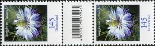 bu145_3351_sz2a_200er_rolle.jpg_1 1,45€, Mi.Nr.3351 ** 200er Rolle SZ2 mit 1 stelliger Nr. ungerade, EAN Code A