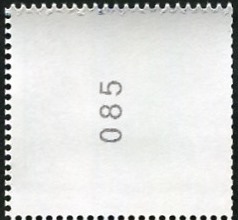 0,10€, Mi.Nr.3723K **, SZ2, ungerade Nr. 2 oder 3stellig , Druck RJE, DMC Code kopfstehend