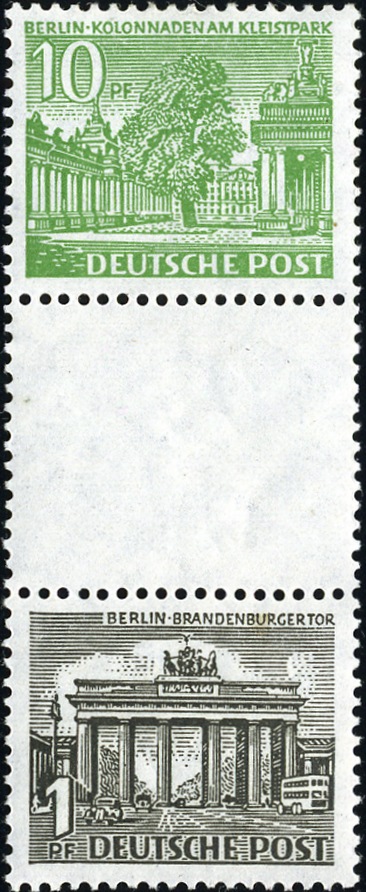 Berlin ZDR SZ1B + 42 gestempelt mit  HAN 16032.50
