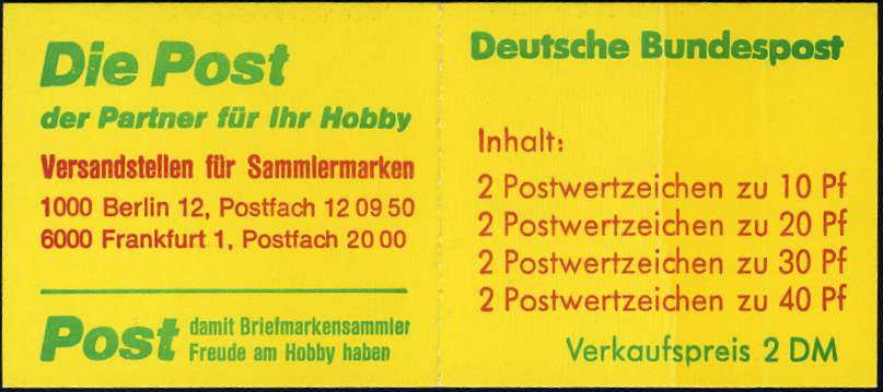 MH 20b ** Deckel 2.farbig