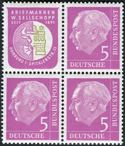 Bund ZDR W8 ** 4er Block