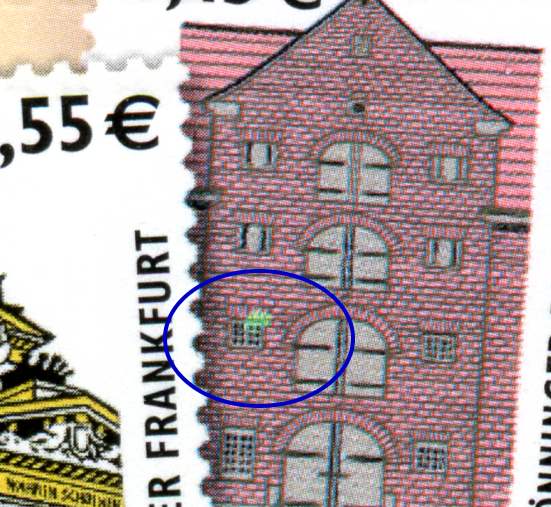 MH 50a BI ** mit grünem Fenster