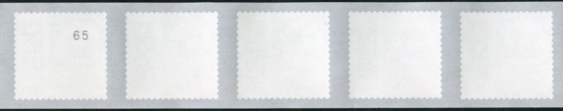 0,32€ , Mi. Nr. 3711 **, 5er Streifen mit 2stelliger Nr. ungerade ohne Null, 5000er Rolle