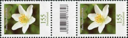 bu155_3472_sz2a_500er_rolle.jpg_1 1,55€, Mi.Nr.3472 **  500er Rolle SZ2 mit 1 stelliger Nr. ungerade, EAN Code A
