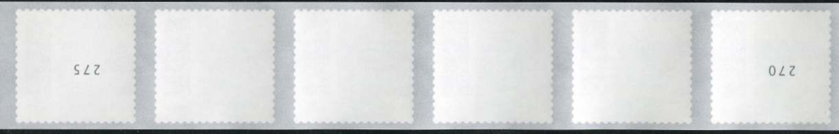 0,95€, Mi.Nr.3873 I **, 6er Streifen Nr., 3-3stellig, kopfstehend, 500/5000er Rolle